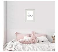 Cadre Photo Harry Potter 30x40cm avec Passe Partout Tableau Bois Verre (BLANC)