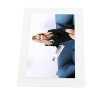 Cadre Photo HD de 8 Pouces, Paramètres de Diapositives Cadre Photo Numérique Luminosité Réglable Sortie Sonore Stéréo 100-240 V Multifonctionnel pour Un Usage Domestique (Prise UE)