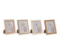 Cadre photo Home ESPRIT cristal bois MDF 18 x 2,8 x 23 cm (4 pièces)