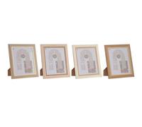 Cadre photo Home ESPRIT cristal bois MDF Scandinave 23 x 2,8 x 28 cm (4 pièces)