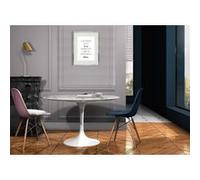 Cadre photo "il faut toujours viser la lune" 30x40cm avec passe partout tableau bois verre (argent) ARGENT G