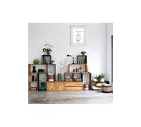 Cadre Photo Il faut toujours viser la lune 30x40cm avec Passe Partout Tableau Bois Verre (BLANC)