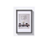Cadre photo imitation acier Steel Style - 18 x 24 cm - Gris
