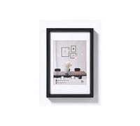 Cadre Photo Walther Design Steel Style (plastique) Avec Passe-partout Blanc 20x30 (passepartout Fenêtre 15x20) Noir