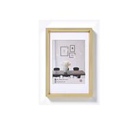 Cadre photo imitation acier Steel Style - 30 x 40 cm - Doré