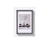 Cadre photo imitation acier Steel Style - 30 x 45 cm - Gris
