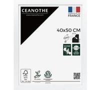 Cadre photo Karma blanc 40x50 cm CEANOTHE en bois reconstitué fsc Verre acrylique Incassable - Fabriqué en France Blanc G