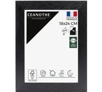 Ceanothe Cadre Photo 18x24 cm Noir Bois FSC Décoratif ConvientA5 Collection Karma Verre Acrylique Incassable Fabriqué en France