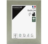 Ceanothe Cadre Photo 15x20 cm Vert Clair Bois FSC Décoratif ConvientA5, A6 et Carte Postale Collection Karma Verre Acrylique Incassable Fabriqué en France