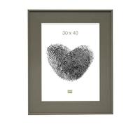 Cadre Photo Large Bois Peint en Taupe Taille Image 30,0 x40,0 cm;