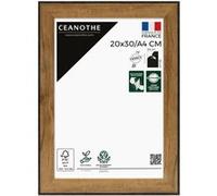 Ceanothe Cadre Photo 20x30 cm/A4 en Bois et Noir Convient au A4 Collection LOFT Verre Acrylique Incassable Recyclé - Fabriqué en France