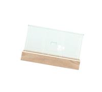 Cadre photo lumineux pour photos de 7,6 cm - Triple présentoir rechargeable - Décoration de bureau en acrylique rechargeable