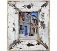 Cadre photo | Ma Maison de Campagne | Noir et Blanc Barre 7 cm, Bois, noir, 10 x 15 cm