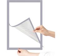 Cadre Photo Magnétique A4 / A6 Cadre Photo Couverture D’Affiche Cadre Or/Argent/Noir Cintre De Support D’Affichage pour Décoration Murale Réutilisable, Silver, A4 21x30cm