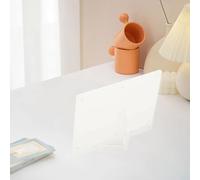 Cadre photo magnétique en acrylique qui permet un remplacement facile du contenu et une visibilité claire avec double orientation pour afficher des photos ou des panneaux (A)