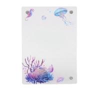 Cadre Photo Magnétique en Forme de L, Support de Cadre Photo en Forme de L Durable pour la Maison (Hippocampe et Méduse)