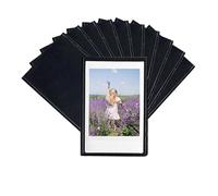 Cadre Photo Magnétique Frigo 10 Pièces Noir, Cadre Aimanté Compatible pour Pellicule Instax Mini, Porte Photo avec Adhésion Puissante pour Réfrigérateur, Tableau Blanc et Toutes Surfaces Métalliques