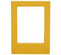 Cadre Photo Magnétique Mini/Aimant de Réfrigérateur Cadre Photo DIY 3 Pouces//Photos Mini de 3 Pouces/Anti-Chute, Aucune Odeur, Durable/Cadres et Autocollants (Jaune Caramel)
