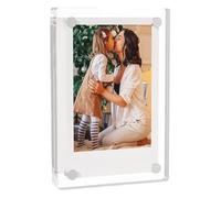 Cadre photo magnétique pour réfrigérateur - Cadre photo magnétique double face solide et léger pour mémos, peintures, papier photo, notes