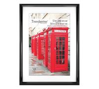 Cadre photo MCS Trendsetter 16x22 pour affiches 12x18 avec passe-partout ou 16x22 sans passe-partout, vertical et horizontal, grand cadre photo mural