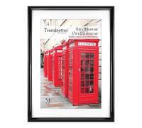 Cadre photo MCS Trendsetter 17x23 pour affiches 13x19 avec passe-partout ou 17x23 sans passe-partout, vertical et horizontal, grand format, noir (1 pa