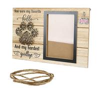 Cadre photo mémorial pour animaux de compagnie, chat et chien, en bois, rectangulaire, souvenir pour perte, cadeau commémoratif, cadeau de deuil (B)