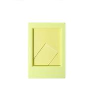 Cadre Photo Miniature 3 Pouces, Compatible avec Les appareils Photo instantanés Fuji, notamment Les modèles Instax Mini 12, 11, 12, 9, 90, Link Play et Evo (Cadre Vertical).(Yellow)