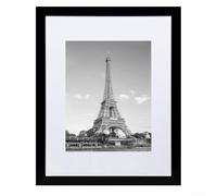 Cadre photo moderne de 30,5 x 40,6 cm avec dos en carton, cadre en PVC robuste qui prend en charge le placement vertical et horizontal, pour un affichage photo élégant