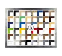 Cadre photo multicolore - Cadre pour poster/puzzle - 60 x 100 cm - Fer brossé - Aspect rouille - 100 x 60 cm - Avec panneau arrière blanc et verre acrylique antireflet