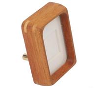 Cadre photo multifonction en bois de hêtre pour montage mural ou de table avec façade en acrylique transparent et bouton à ressort à l'arrière pour un remplacement facile de la photo (10,2 cm)