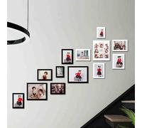 Cadre photo multiple, cadres photo muraux, ensemble de cadres photo muraux, cadre photo mural, vous pouvez changer votre propre photo, verticalement ou horizontalement, pour accrocher au mur ou sur un