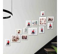 Cadre photo multiple, cadres photo muraux, ensemble de cadres photo muraux, cadre photo mural, vous pouvez changer votre propre photo, verticalement ou horizontalement, pour accrocher au mur ou sur un