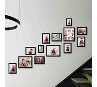 Cadre photo multiple, cadres photo muraux, ensemble de cadres photo muraux, cadre photo mural, vous pouvez changer votre propre photo, verticalement ou horizontalement, pour accrocher au mur ou sur un