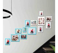 Cadre photo multiple, cadres photo muraux, ensemble de cadres photo muraux, cadre photo mural, vous pouvez changer votre propre photo, verticalement ou horizontalement, pour accrocher au mur ou sur un