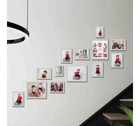 Cadre photo multiple, cadres photo muraux, ensemble de cadres photo muraux, cadre photo mural, vous pouvez changer votre propre photo, verticalement ou horizontalement, pour accrocher au mur ou sur un