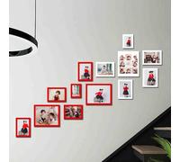 Cadre photo multiple, cadres photo muraux, ensemble de cadres photo muraux, cadre photo mural, vous pouvez changer votre propre photo, verticalement ou horizontalement, pour accrocher au mur ou sur un