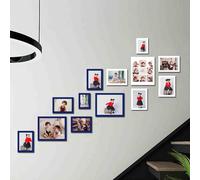 Cadre photo multiple, cadres photo muraux, ensemble de cadres photo muraux, cadre photo mural, vous pouvez changer votre propre photo, verticalement ou horizontalement, pour accrocher au mur ou sur un