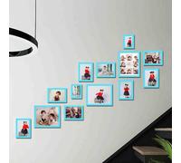 Cadre photo multiple, cadres photo muraux, ensemble de cadres photo muraux, cadre photo mural, vous pouvez changer votre propre photo, verticalement ou horizontalement, pour accrocher au mur ou sur un