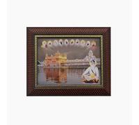 Cadre photo mural All Sikh God (12,7 x 17,8 cm) Guru Gobind Singh Ji avec cadre Nanak Dev Baba Deep Singhji Cadre photo à suspendre au mur Cadre photo Sikh God à suspendre Visakhi Diwali Cadeau (10