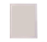 Cadre photo mural en bois massif - 21 x 29,7 cm - Design élégant - Pour afficher des œuvres d'art, des portraits, des certificats dans le salon, le bureau ou la galerie (blanc)