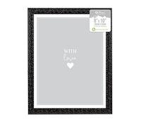 Cadre photo mural noir avec ornement 20 x 25 cm