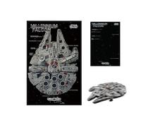 Cadre photo mural pour lego 75192 Millennium Falcon, panneau mural personnalisé pour modèle 75192 - Pour collections de présentation murale, 49,8 x 80,8 cm (modèle non inclus) (option A)