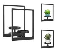 Cadre photo mural pour plantes, cadre moderne en métal, jardinières suspendues pour plantes vivantes, étagères de plantes, pour salon, salle de bain et terrasse