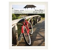 Cadre photo mural vertical et horizontal en bois blanc 40 x 50 cm pour photos, affiches et impressions d'art (lot de 1)