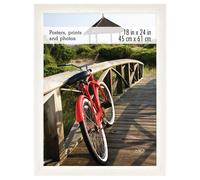 Cadre photo mural vertical et horizontal en bois blanc 45 x 61 cm pour photos, affiches et impressions d'art (lot de 1)