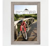 Cadre photo mural vertical et horizontal en bois de grange 28 x 43 cm (11 x 17 po) pour photos, affiches et impressions d'art (lot de 1)