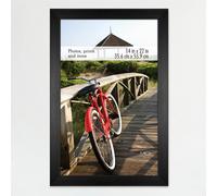 Cadre photo mural vertical et horizontal en bois d'onyx 14 x 22 cm pour photos, affiches et impressions d'art (lot de 1)