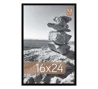 Cadre photo mural vertical et horizontal MCS Everline Collection 40 x 60 cm, noir, pour photos, affiches et impressions d'art (1 paquet)