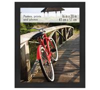 Cadre photo mural vertical et horizontal MCS Museum 16x20 en onyx pour photos, affiches et impressions d'art (1 paquet)