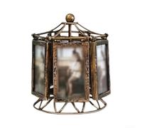 Cadre photo musical rotatif à 360 degrés pour boîte à mélodie pour décoration d'intérieur, support de carrousel pour photos, fleurs pressées, feuilles séchées, blanc ou marron (couleur)